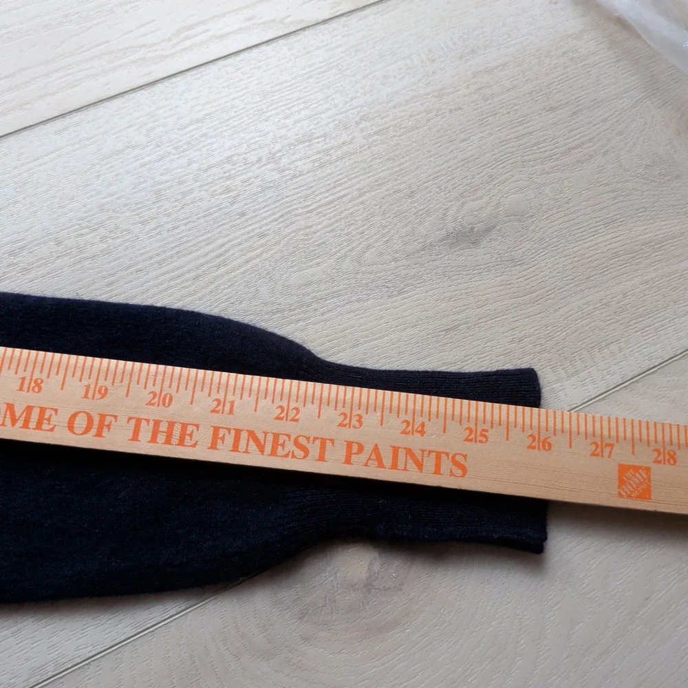 Vintage Polo Ralph Lauren Polo Shirt Mens M Navy Blue 100% Cashmere Long Sleeve